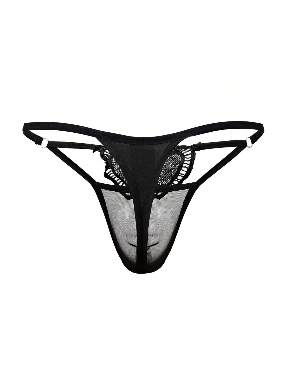 Men’s Lightweight Mesh Shorts With Heart Embroidery Detail