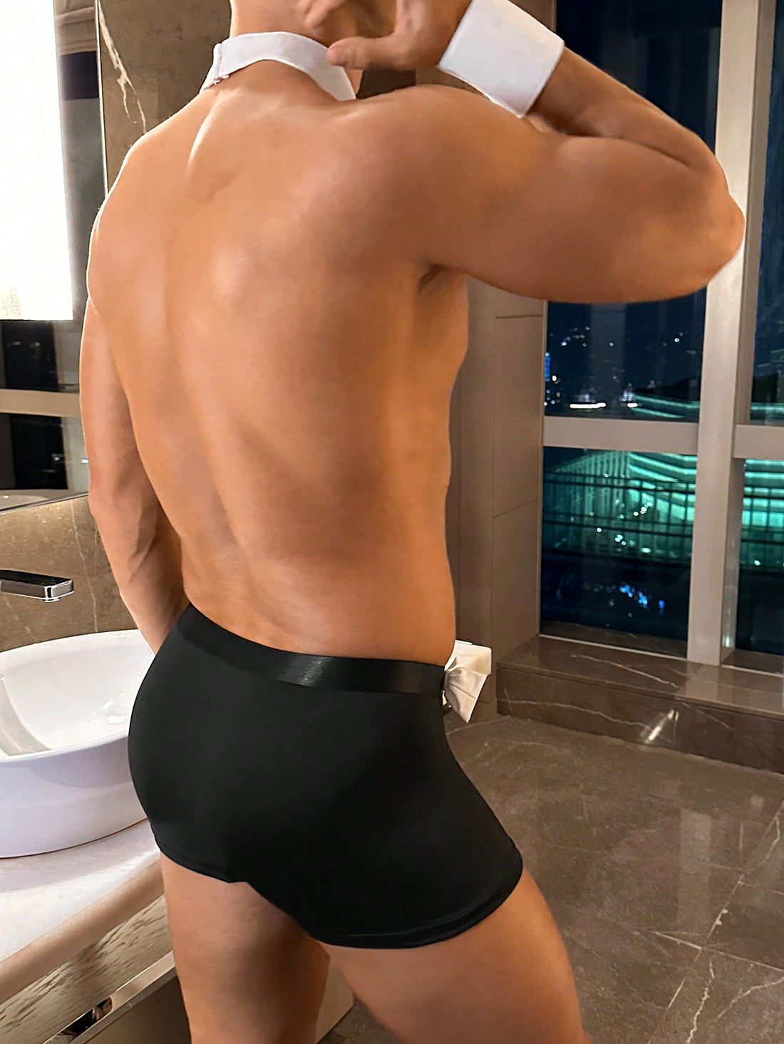 Men’s Dress Costume Accessories Set Bow Tie Collar And Cuffs